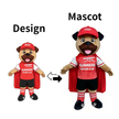 Custom Red Sports Character Mascot Costume