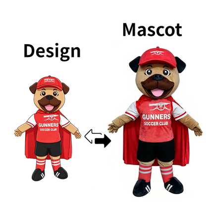 Custom Red Sports Character Mascot Costume