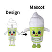 Custom Green Yogurt Cup Mascot Costume