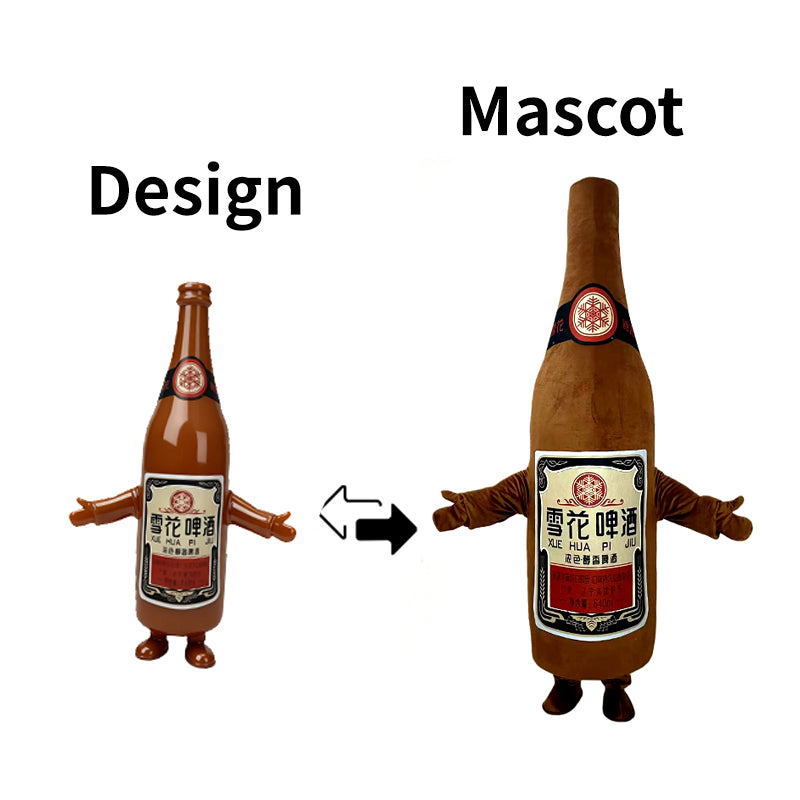 Custom Beer Bottle Mascot Costume