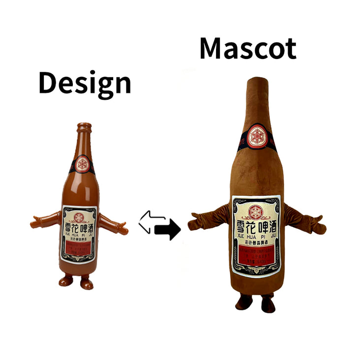 Custom Beer Bottle Mascot Costume