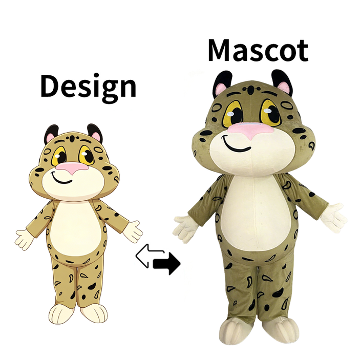 Custom Leopard Mascot Costume
