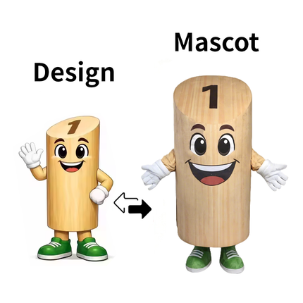 Custom Number One Character Mascot Costume