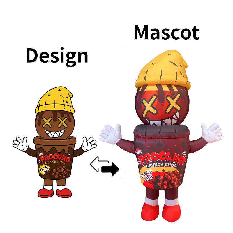 Custom Chocolate Crunch Character Mascot Costume