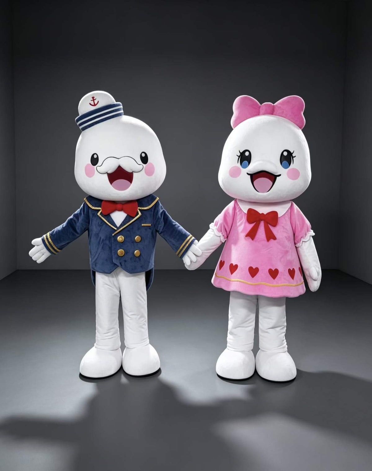 Custom Bunny in Duck Hat Mascot Costume