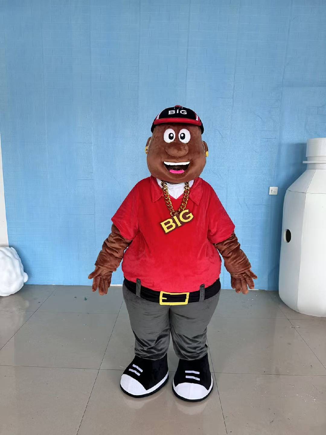 Custom Bunny in Duck Hat Mascot Costume