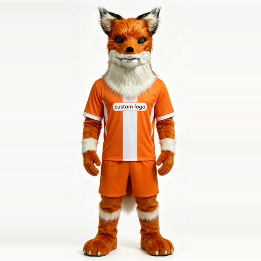 Open-mouthed Fox Mascot Costume–Ready-to-Order