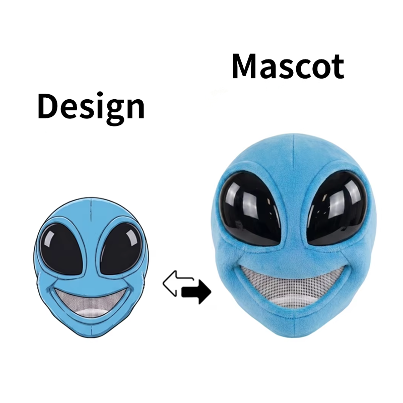 Custom Alien Mascot Head Mascot Costume