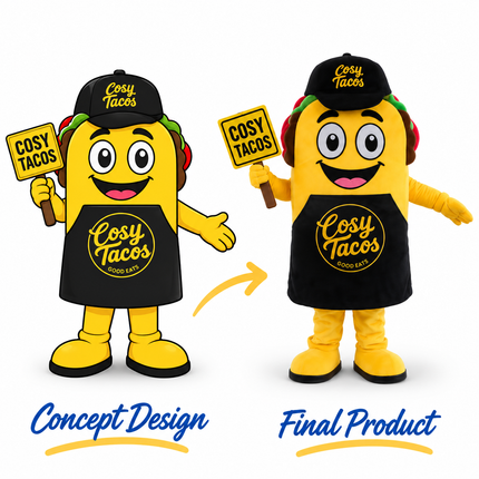 Custom Taco Mascot Costume