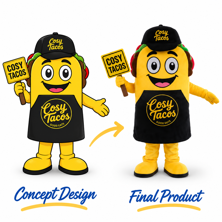 Custom Taco Mascot Costume