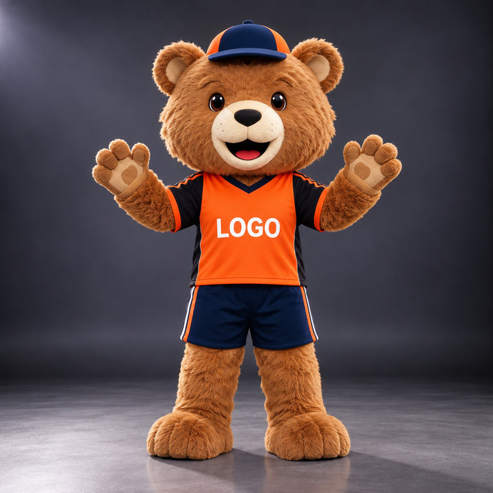 Custom Golden Brown Bear Mascot Costume